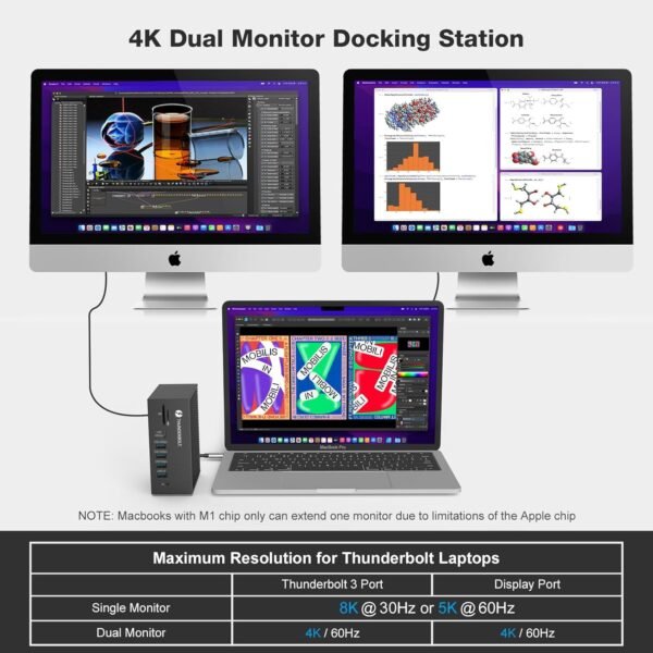 ⁦دوك ستيشن HOPDAY USB C Dock⁩ - الصورة ⁦5⁩