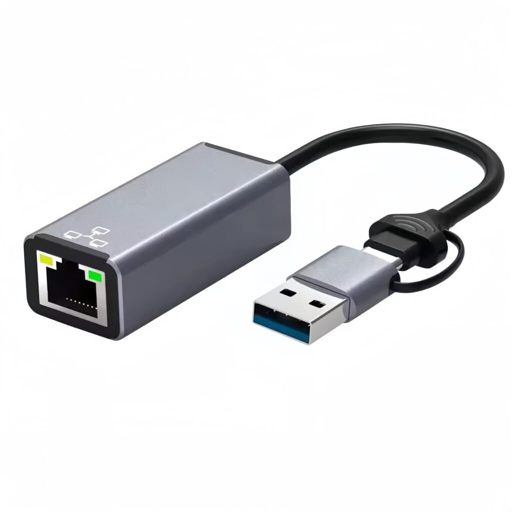 محول Ethernet الى Type Cو USB