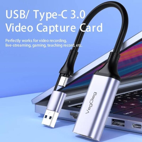 ⁦فيديو كابجر  HDMI  - Type C USB 3.0 1080P⁩ - الصورة ⁦3⁩
