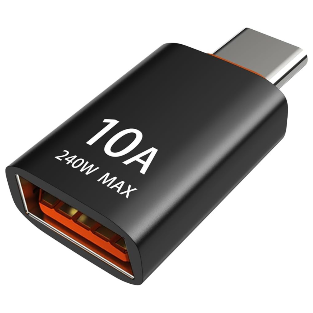 محول USB-C إلى USB - موصل USB Type C (ذكر) إلى USB 3.2 (أنثى) محول OTG لنقل البيانات والشحن وربط منافذ Type C وUSB A –