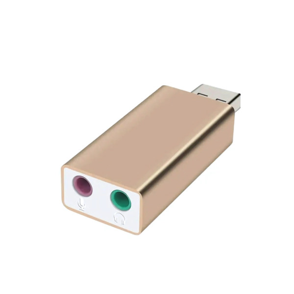 محول USB-A إلى كرت صوت 3.5mm