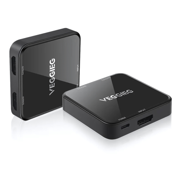 محول HDMI 4K 60Hz (1 مدخل × 2 مخارج)