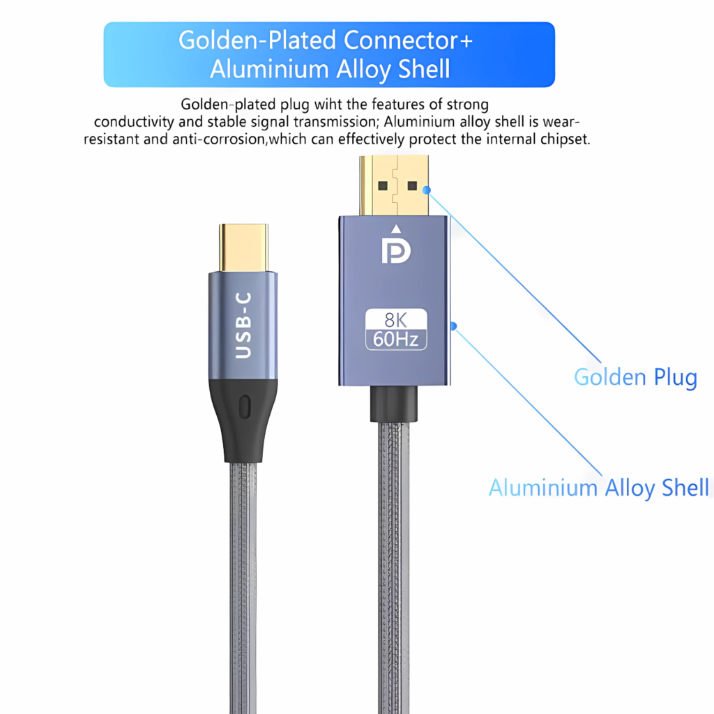 كيبل USB-C إلى DisplayPort