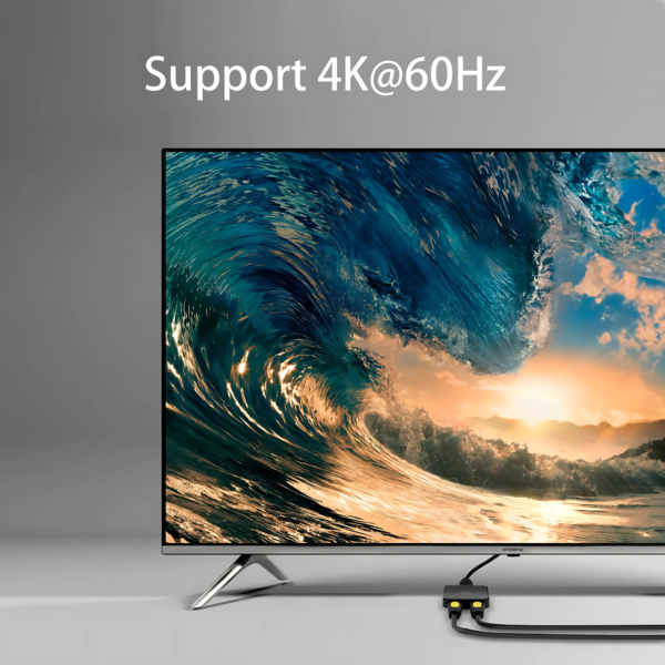 محول HDMI 4K 60Hz (1 مدخل × 2 مخارج)
