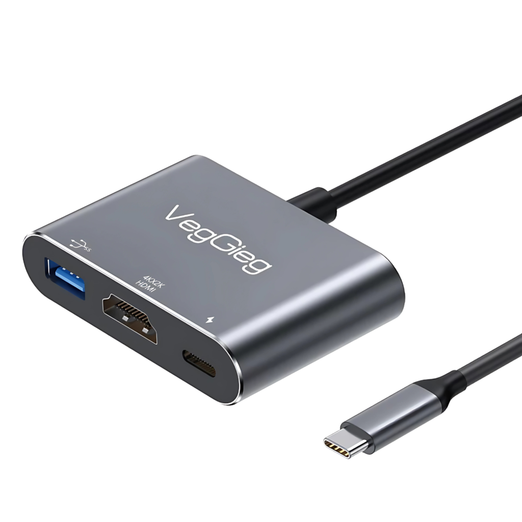 محول Type-C إلى HDMI 4K, PD 100W, USB 3.0
