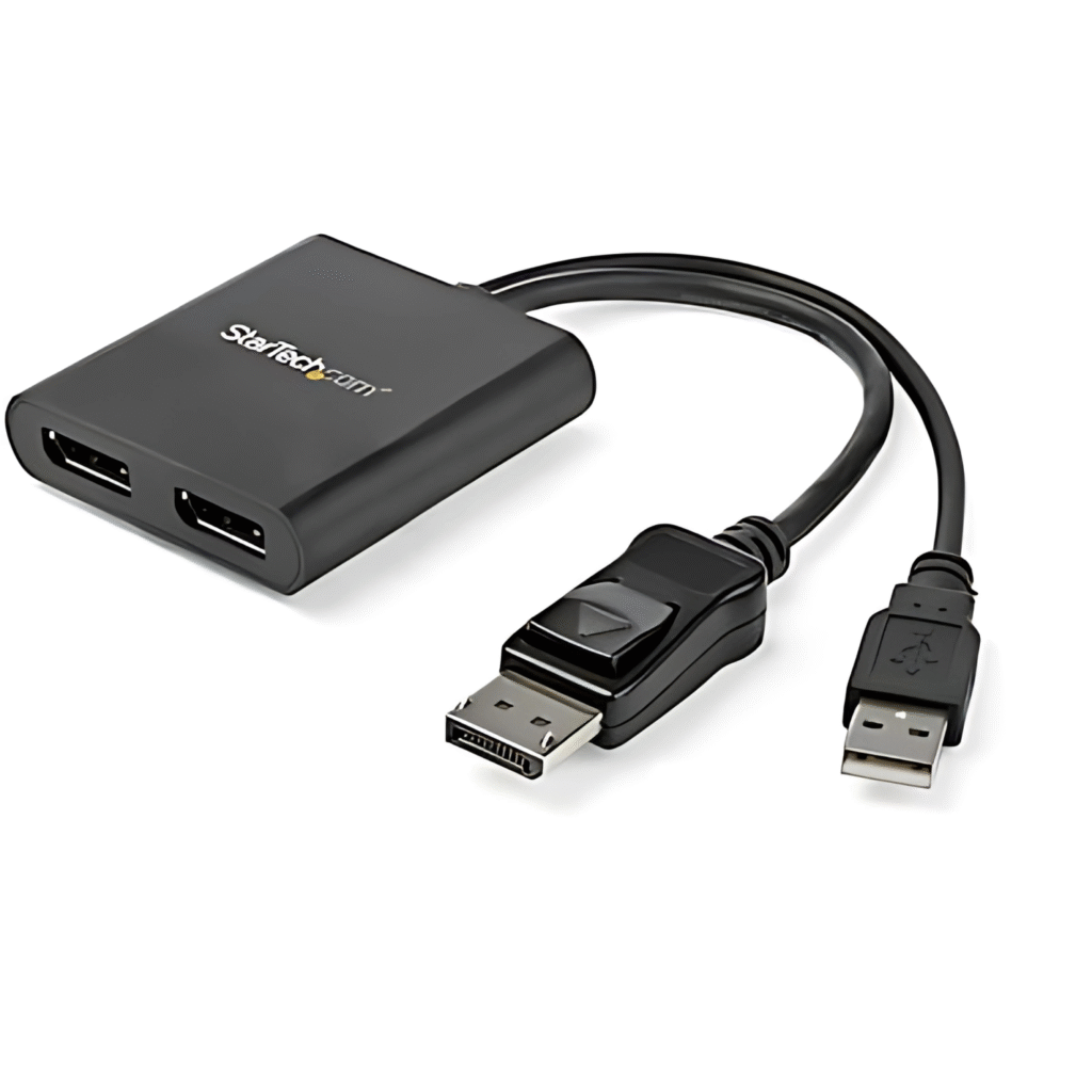 مقسم DisplayPort ثنائي الشاشات MST