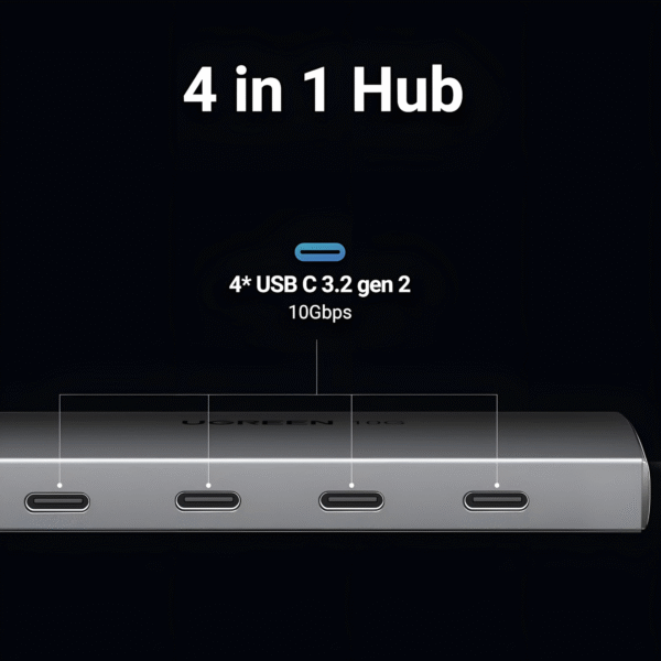 أدابتر UGREEN منافذ USB-C بسرعة 10Gbps