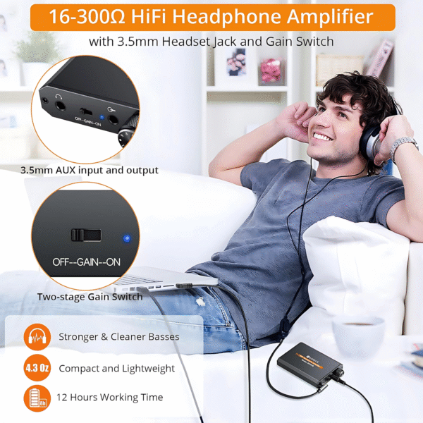 مضخم سماعات محمول Neoteck – صوت HiFi نقي بتصميم أنيق
