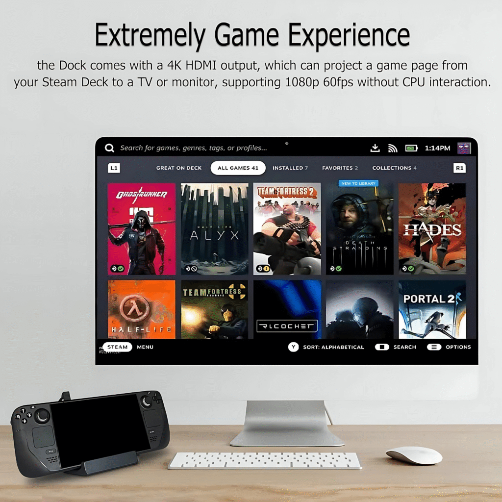 قاعدة TV 5 في 1 لـ Steam Deck