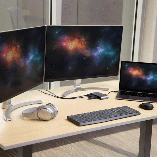 أدابتر StarTech Thunderbolt 3 بشاشة مزدوجة 4K