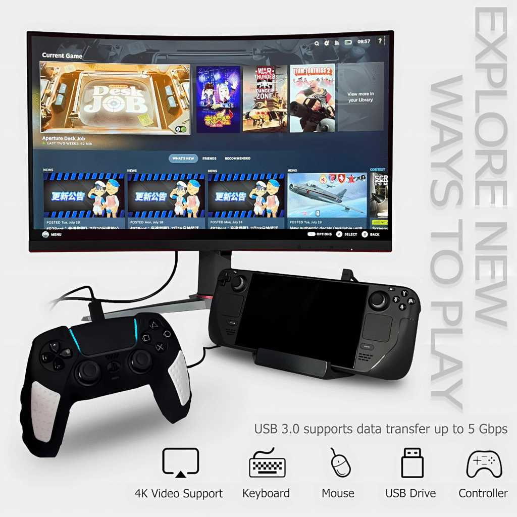 قاعدة TV 5 في 1 لـ Steam Deck