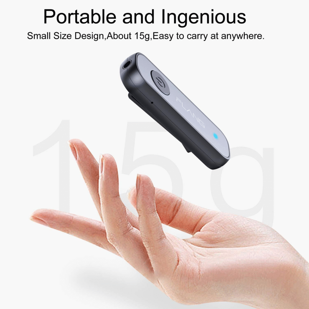 مستقبل بلوتوث لاسلكي مع ميكروفون ويدعم المكالمات بدون استخدام اليدين FLANG GS1 