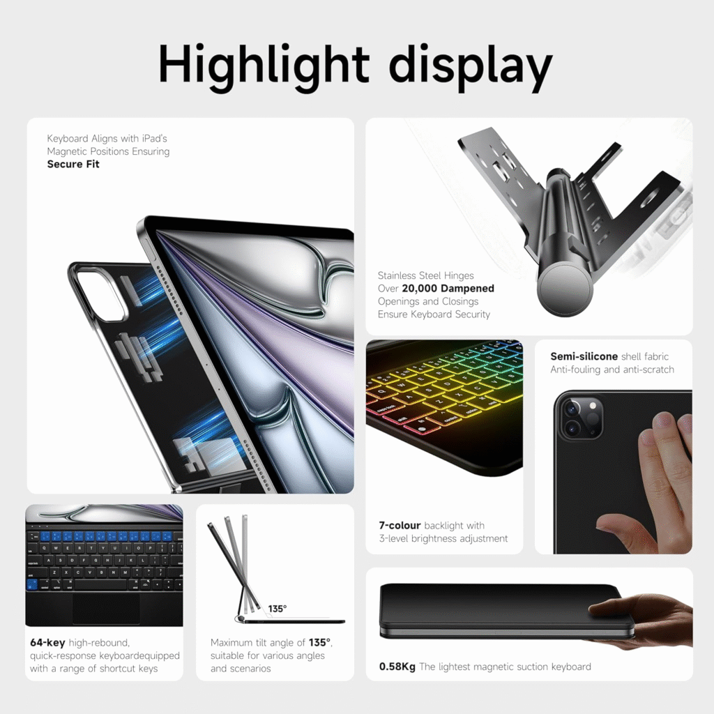 ماجيك كيبورد للايباد 13 و 12.9 - Nimin