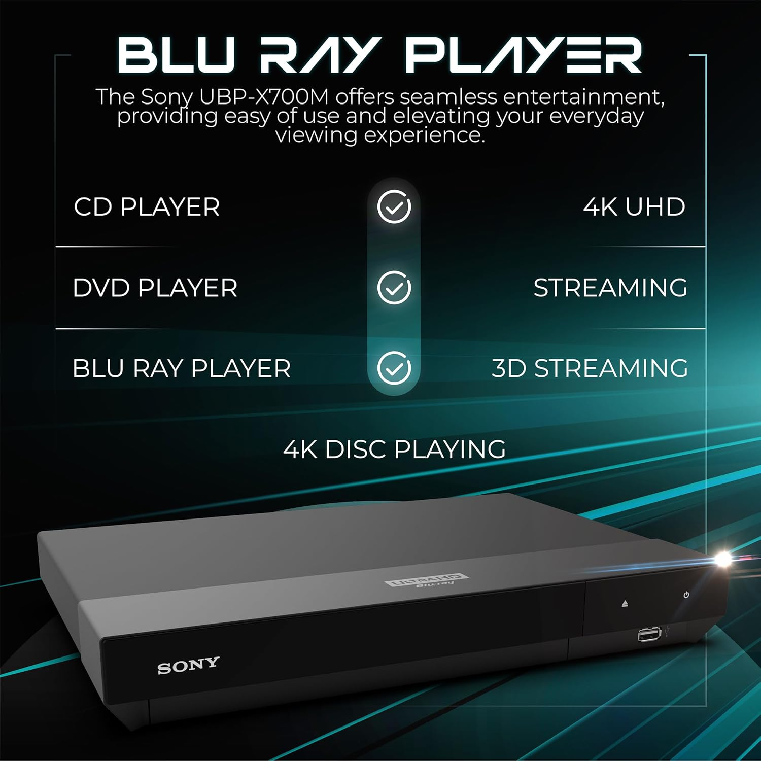 مشغّل أقراص Sony 4K Blu-ray UBP-X700M من ZDIRECT – تجربة سينمائية في بيتك