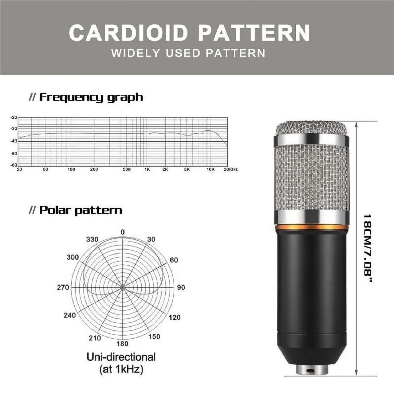 ميكروفون BM800 الاحترافي – بودكاست وتسجيل صوتي بجودة استوديو
