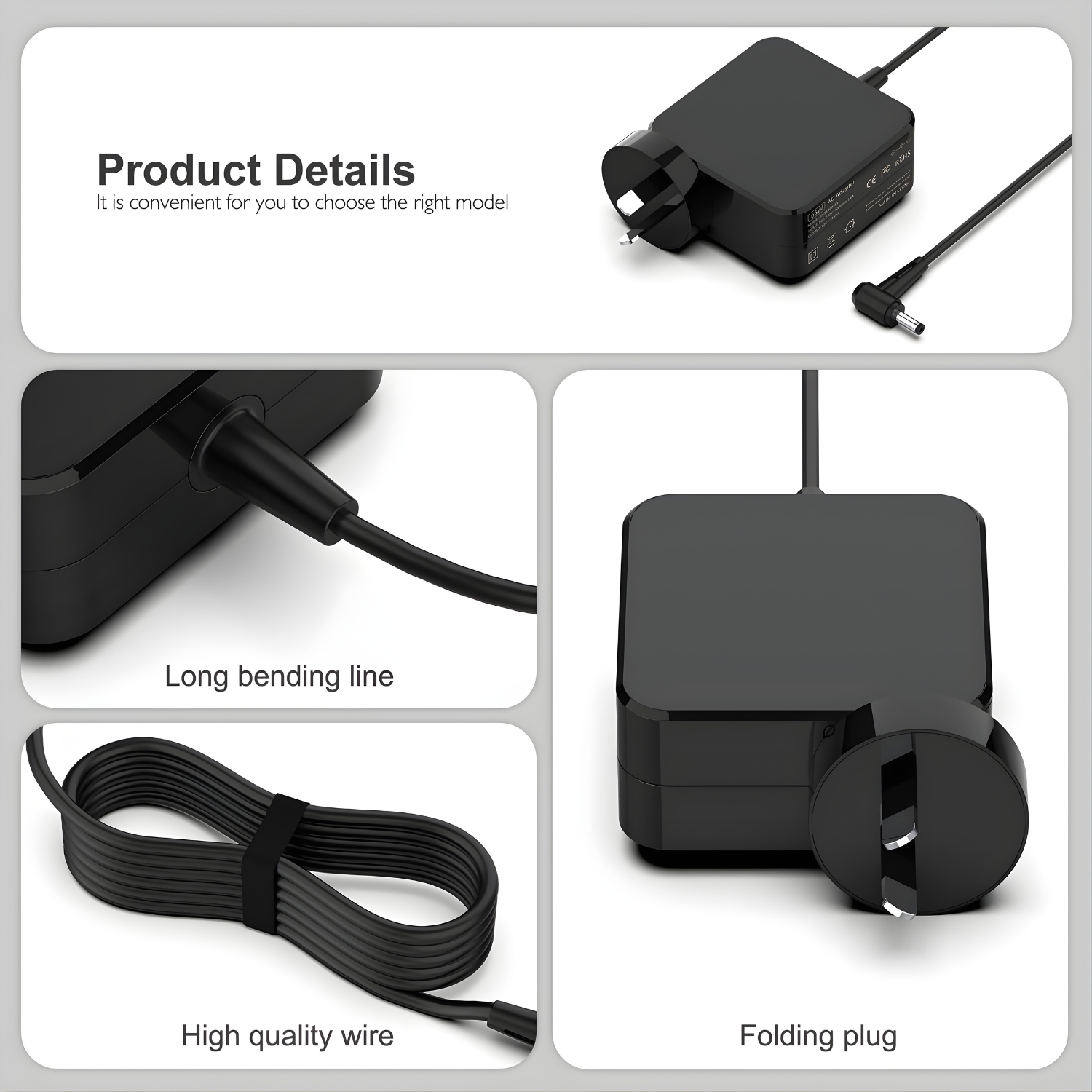 شاحن لابتوب 20V 3.25A 65W - الصورة 3