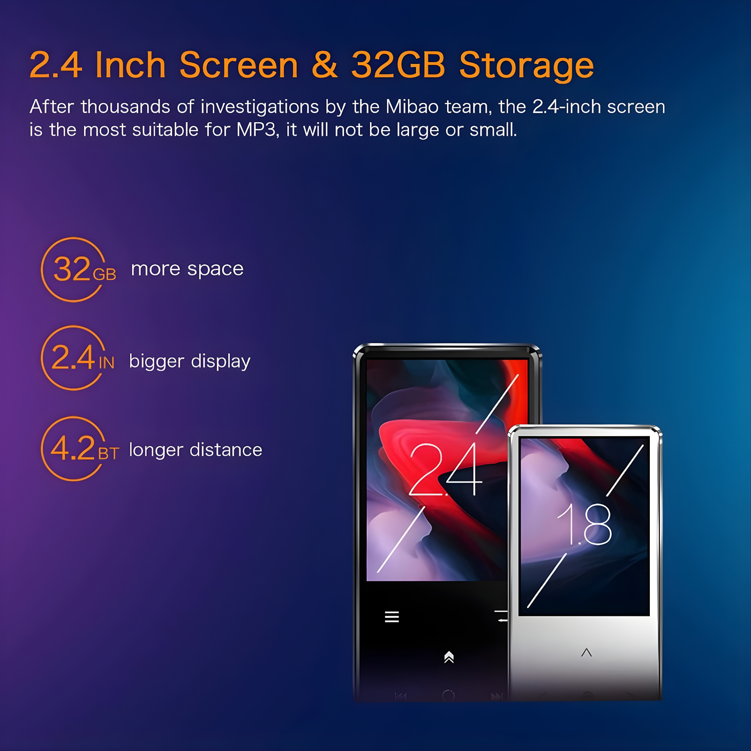 مشغل موسيقى Mibao MP3 - الصورة 4