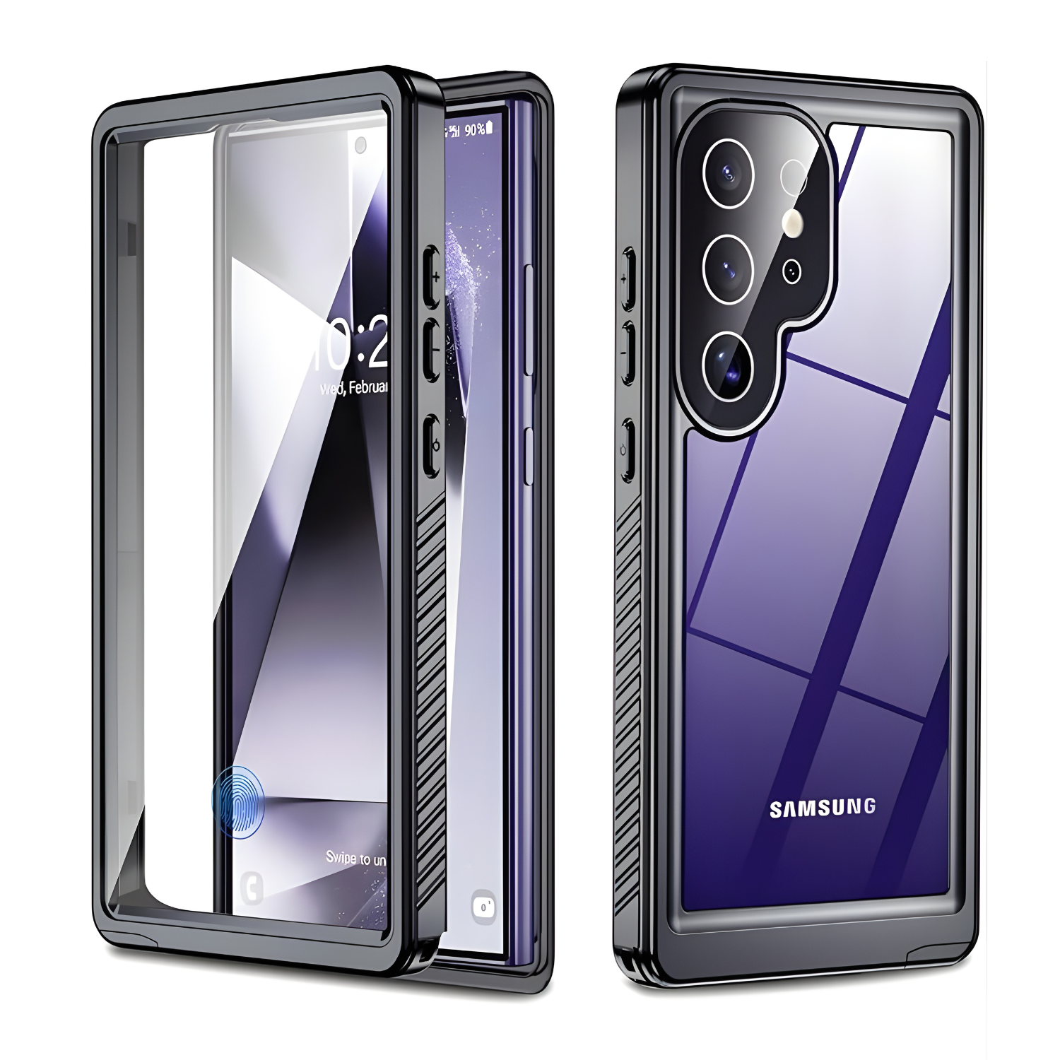 غطاء Beeasy المقاوم للماء والصدمات لهاتف Samsung Galaxy S24 Ultra (6.8 إنش)