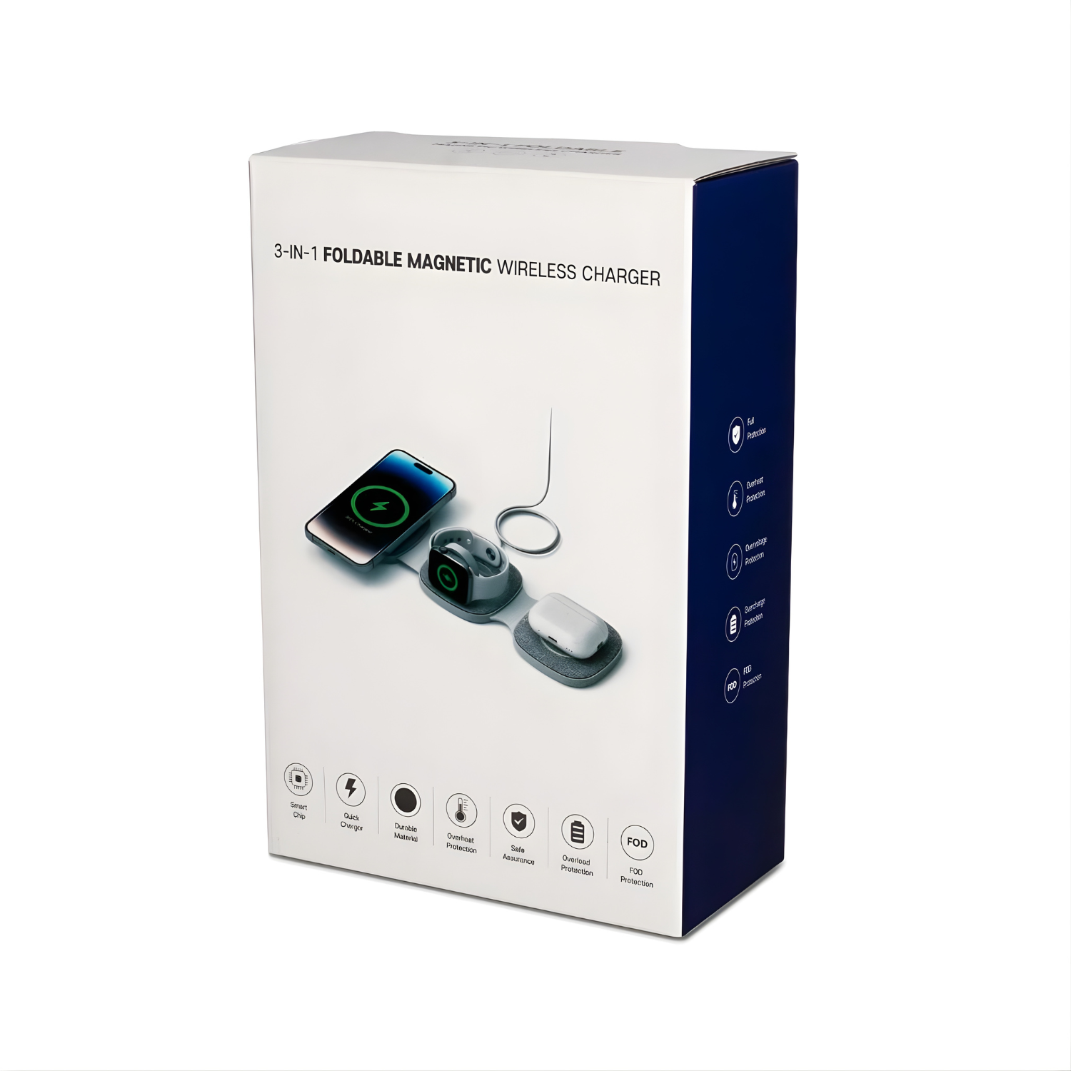 شاحن لاسلكي 3 في 1 Foldable Magnetic
