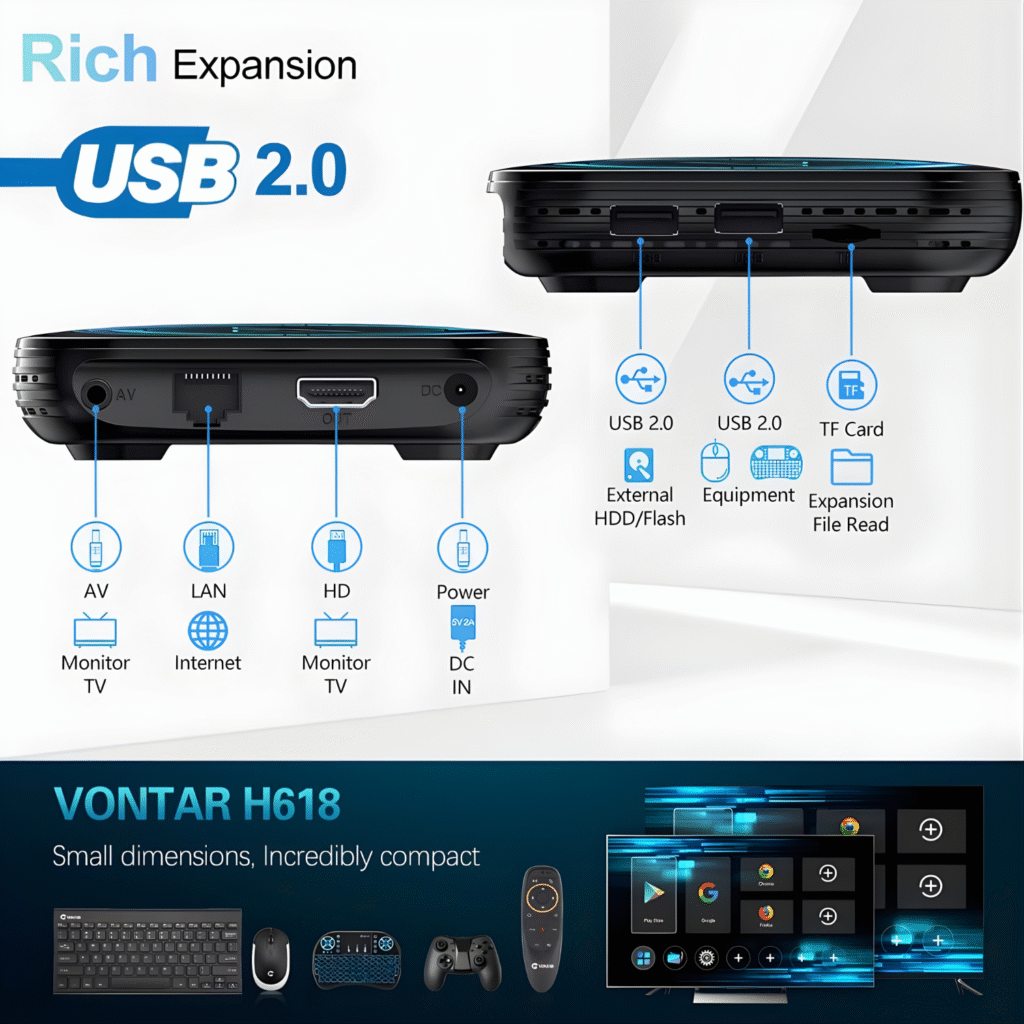 جهاز CHROX Android 12.0 Smart TV Box – تجربة تلفزيونية ذكية بدقة 4K