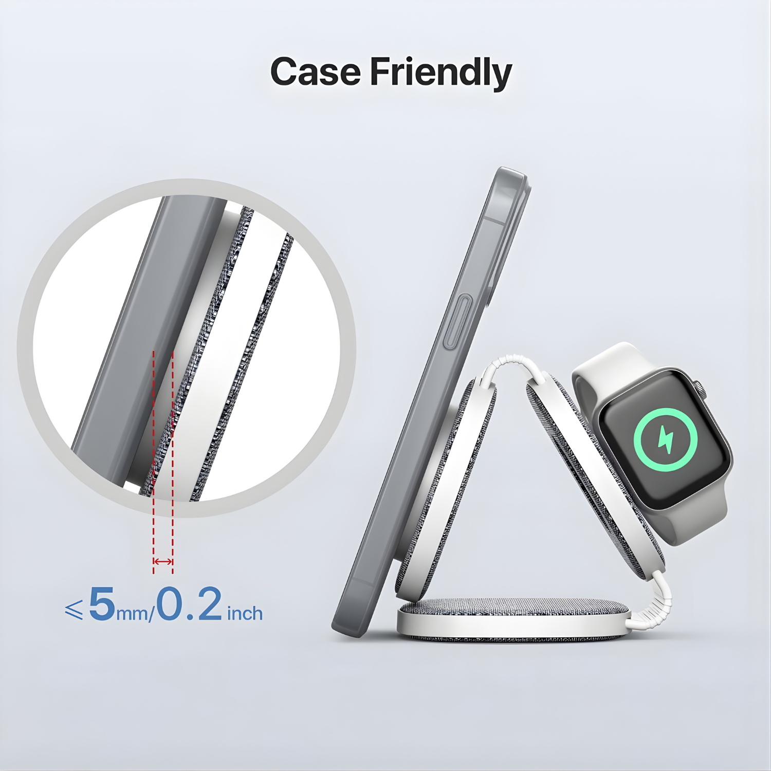 شاحن لاسلكي 3 في 1 Foldable Magnetic - الصورة 8