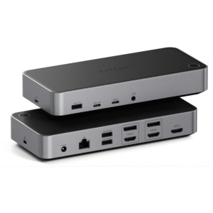 SATECHI Triple 4K Docking Station – قاعدة توسعة 13×1 لدعم ثلاث شاشات 4K مع 100W PD