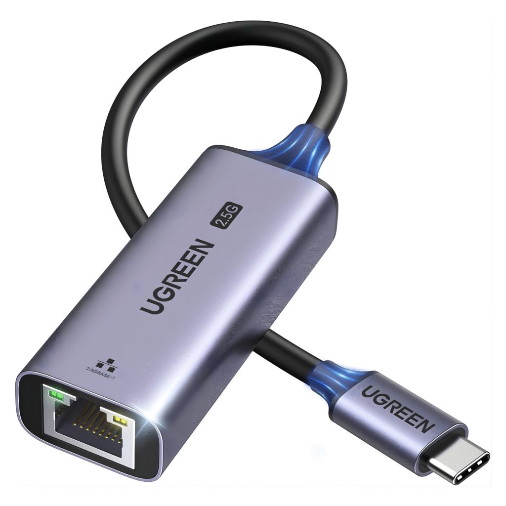 محول UGREEN USB-C إلى Ethernet بسرعة 2.5G 