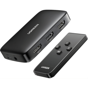 موزع HDMI بثلاثة مداخل إلى مخرج واحد بدقة 4K مع ريموت