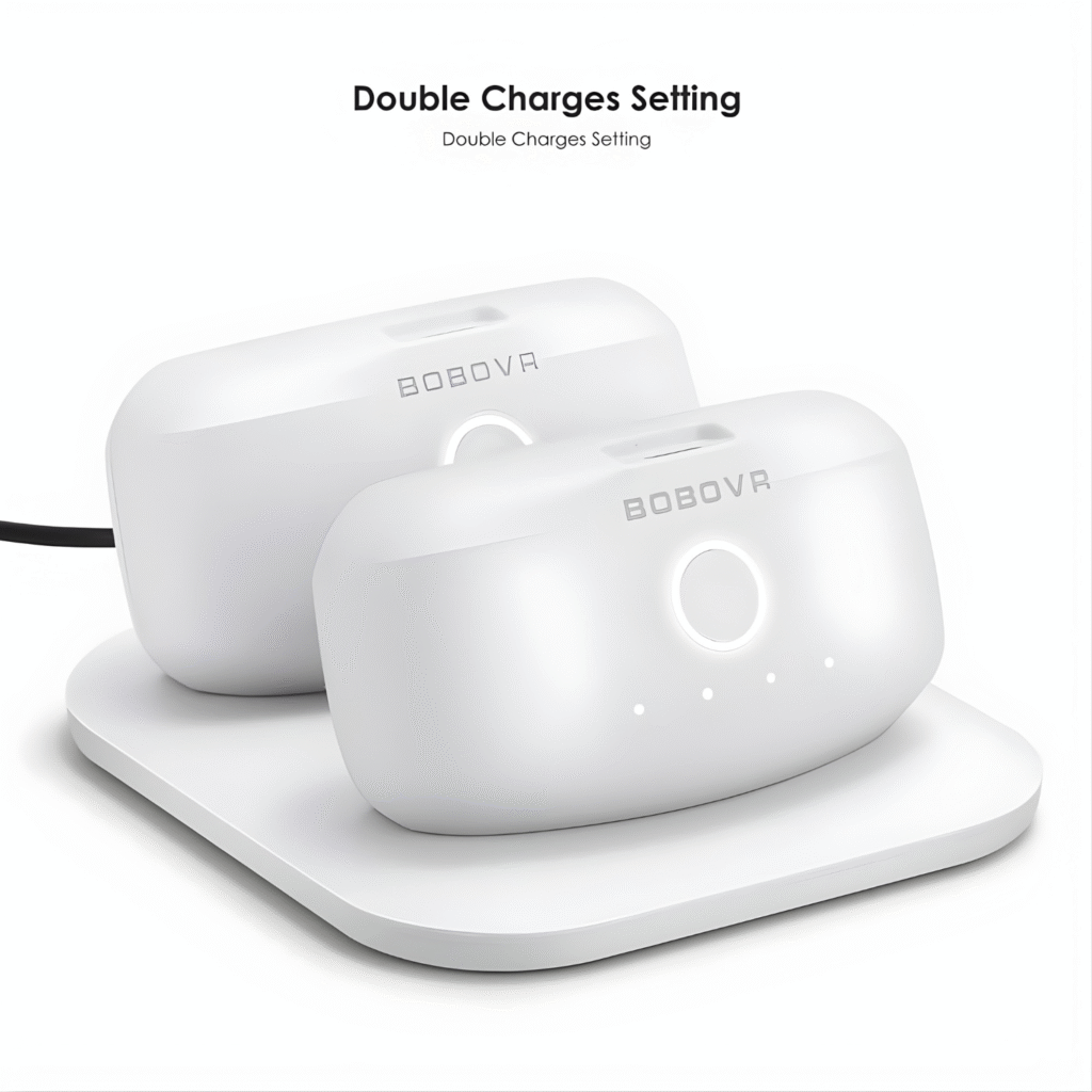 BOBOVR BD2-P4 – مجموعة ترقية البطارية المزدوجة متوافقة مع Pico 4 Pro VR Headset