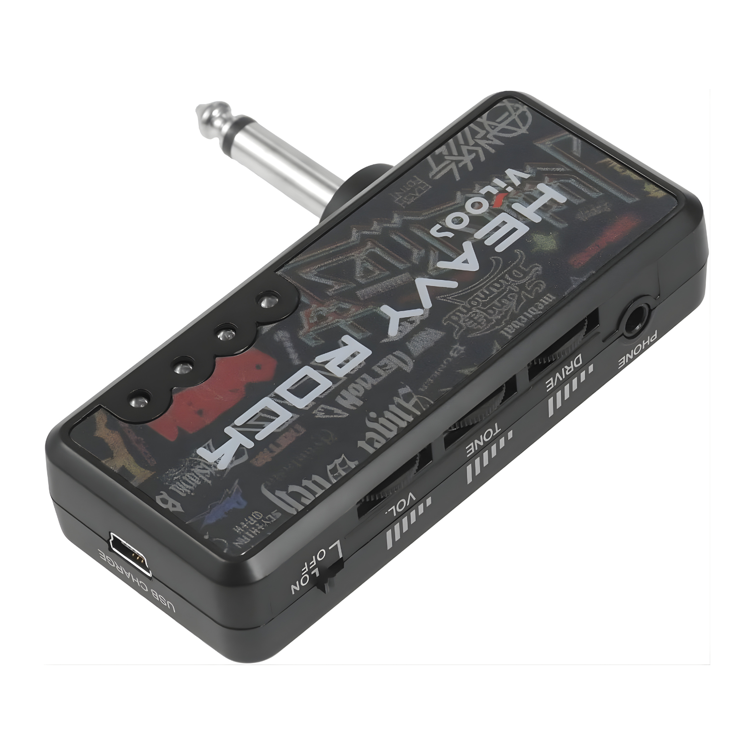 Amplifier سماعة جيتار كهربائي Btuty – مضخم صوت محمول للهيفي روك مع مقبس سماعة