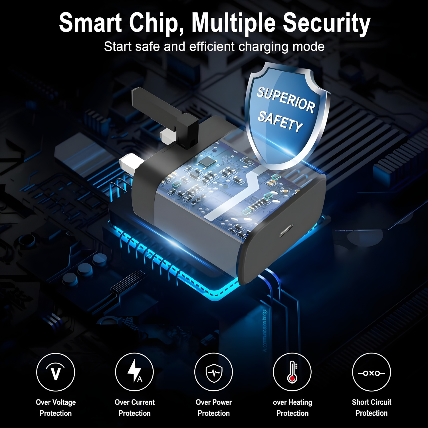 شاحن سريع 25W من GCSTNN – شحن فائق السرعة لأجهزة Samsung S25 Ultra / S24 / S23 / Z Fold / Z Flip مع كيبل Type-C بطول 2 متر – تقنية PPS و PD 3.0