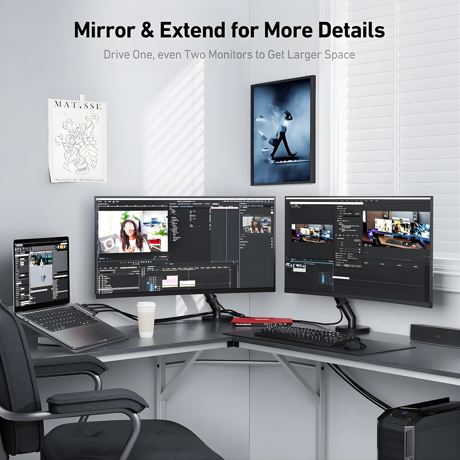 كيبل BENFEI DisplayPort إلى HDMI – 4K أحادي الاتجاه