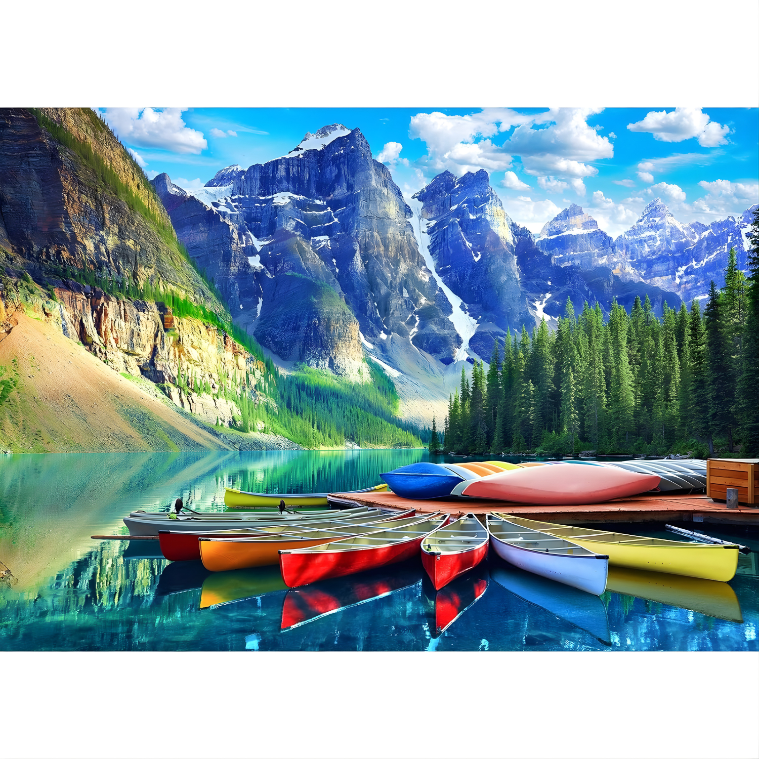 بازل HUADADA – منظر قوارب بحيرة مورين (1000 قطعة)