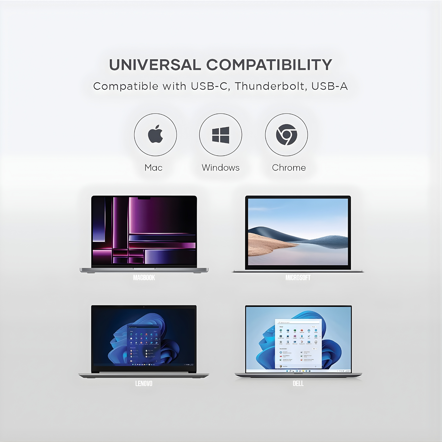 SATECHI Triple 4K Docking Station – قاعدة توسعة 13×1 لدعم ثلاث شاشات 4K مع 100W PD