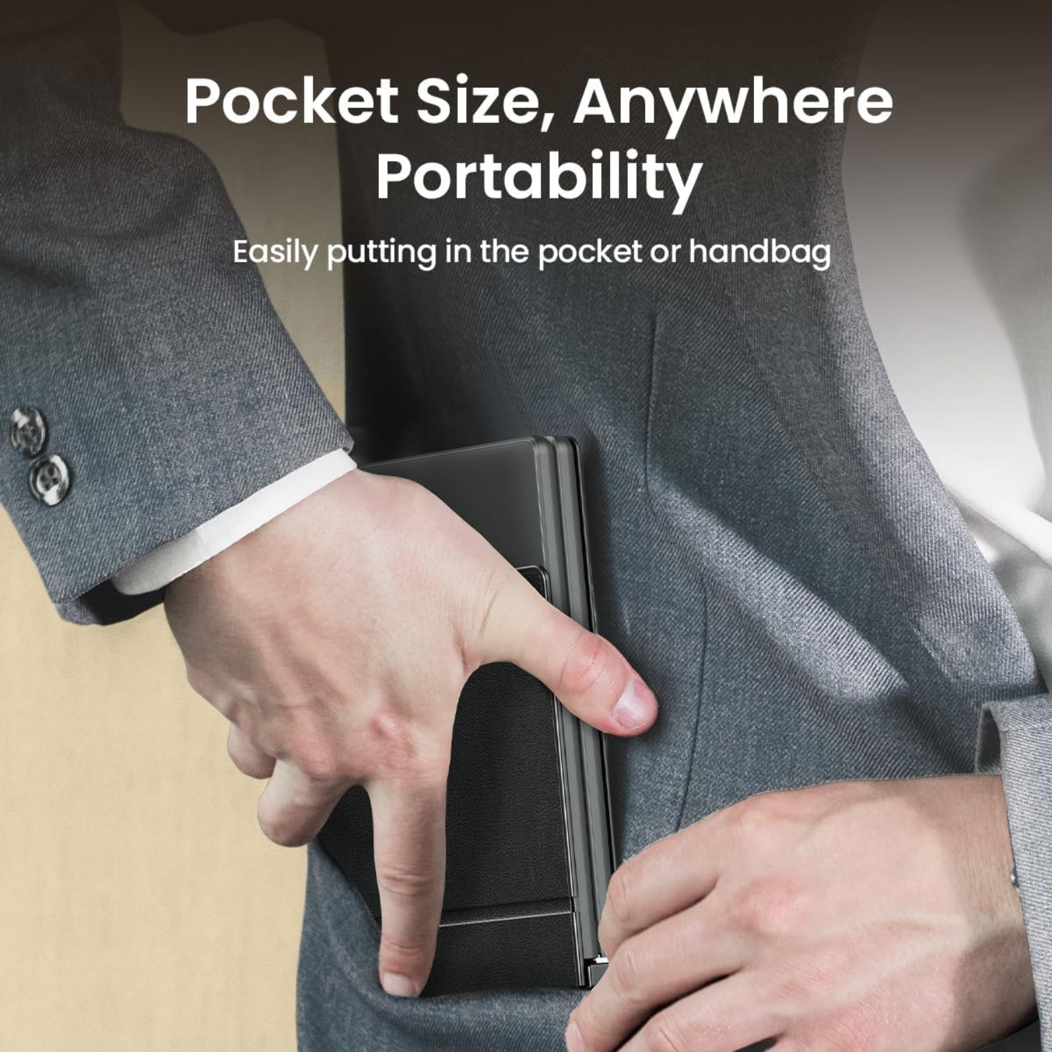 كيبورد محمول ProtoArc XK04 لوحة مفاتيح بروتو آرك قابلة للطي – صغيرة، محمولة، وعملية للسفر