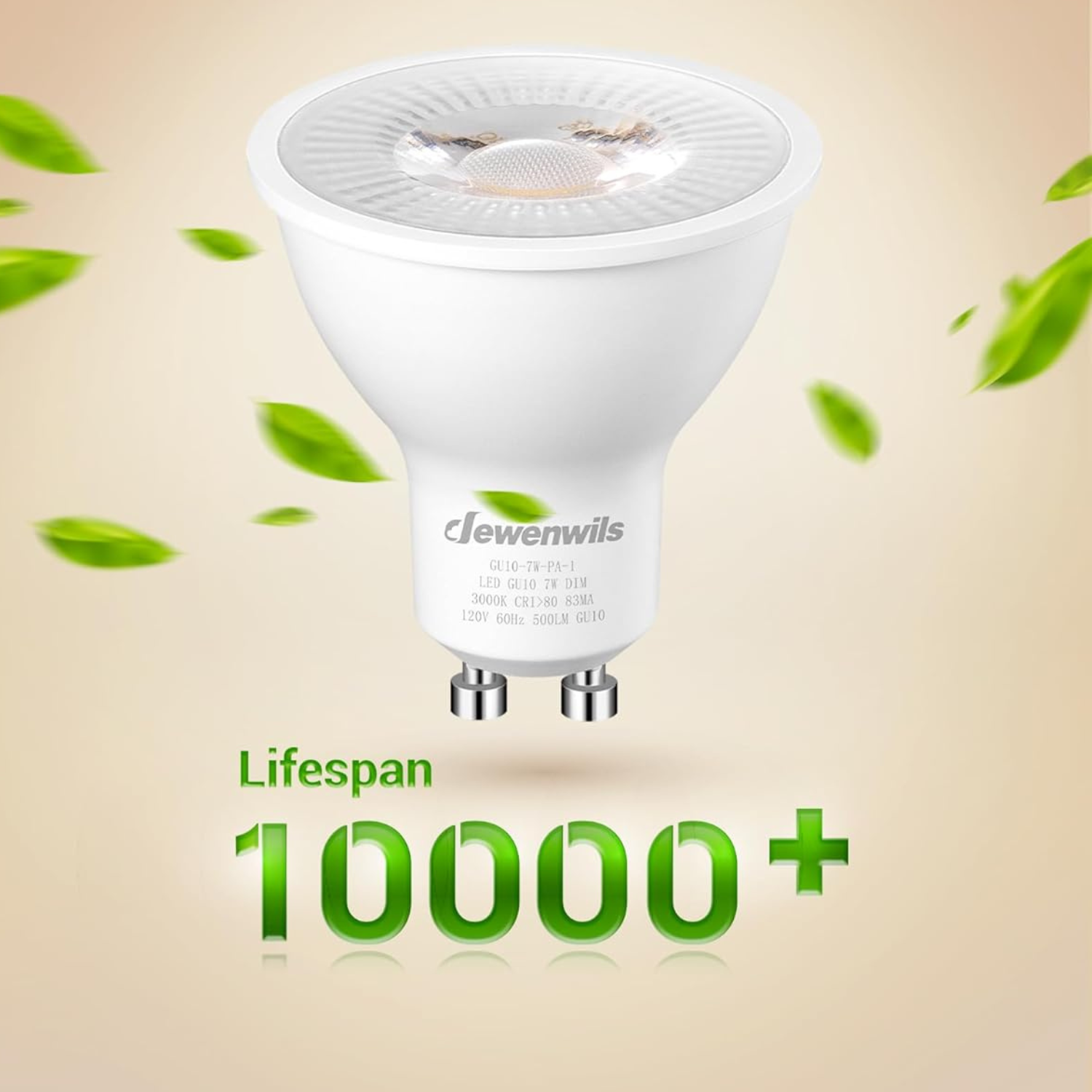 مصابيح LED DEWENWILS GU10 – إضاءة دافئة وقابلة للتعتيم