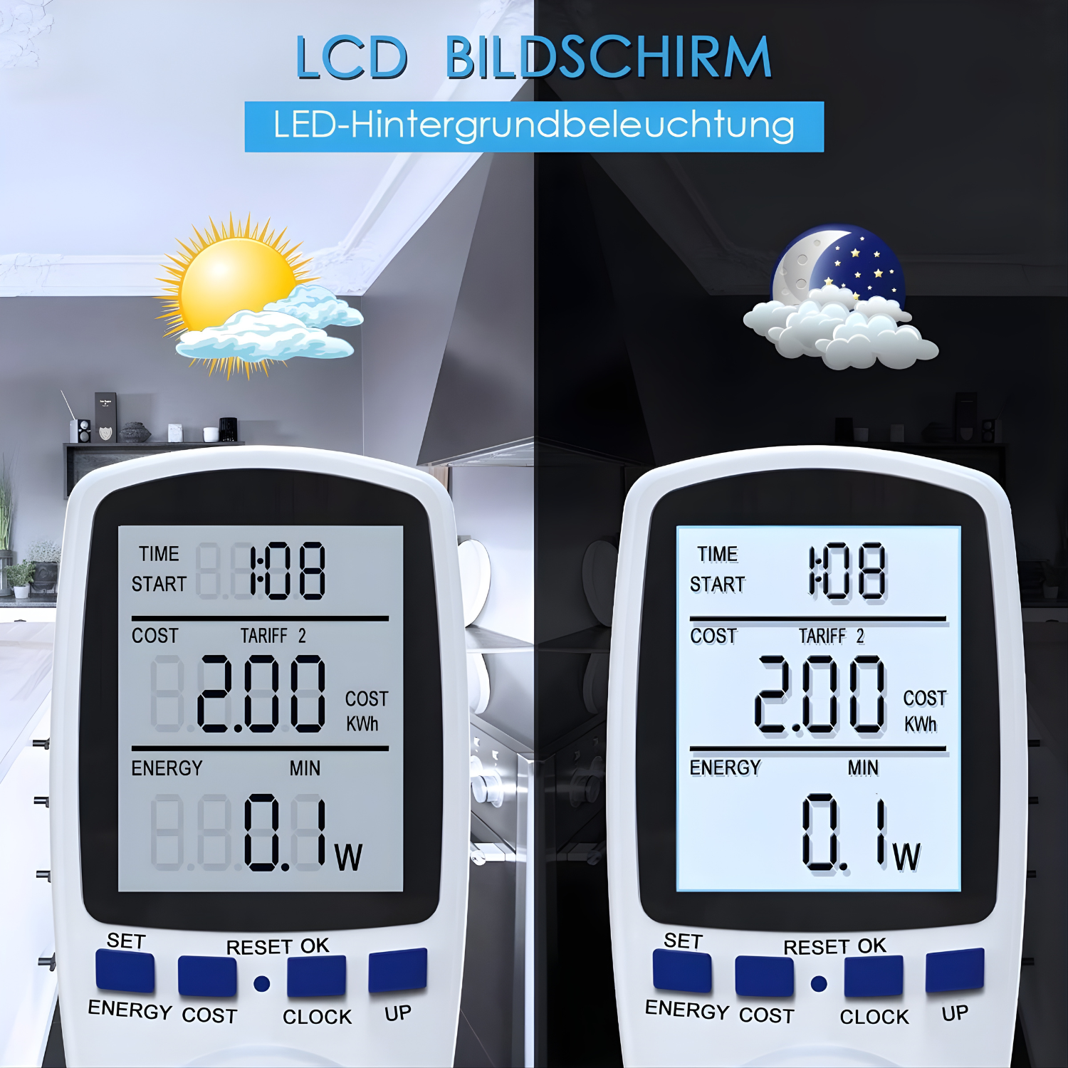 جهاز قياس استهلاك الكهرباء – BMK Energy Meter (3680W)