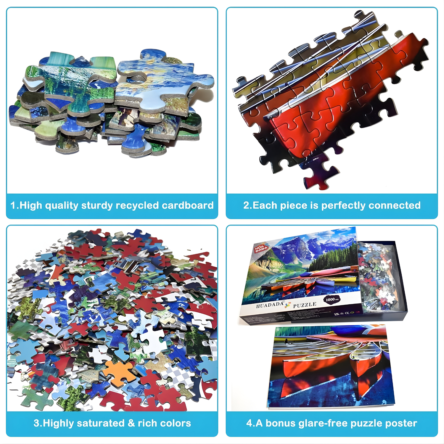 بازل HUADADA – منظر قوارب بحيرة مورين (1000 قطعة)