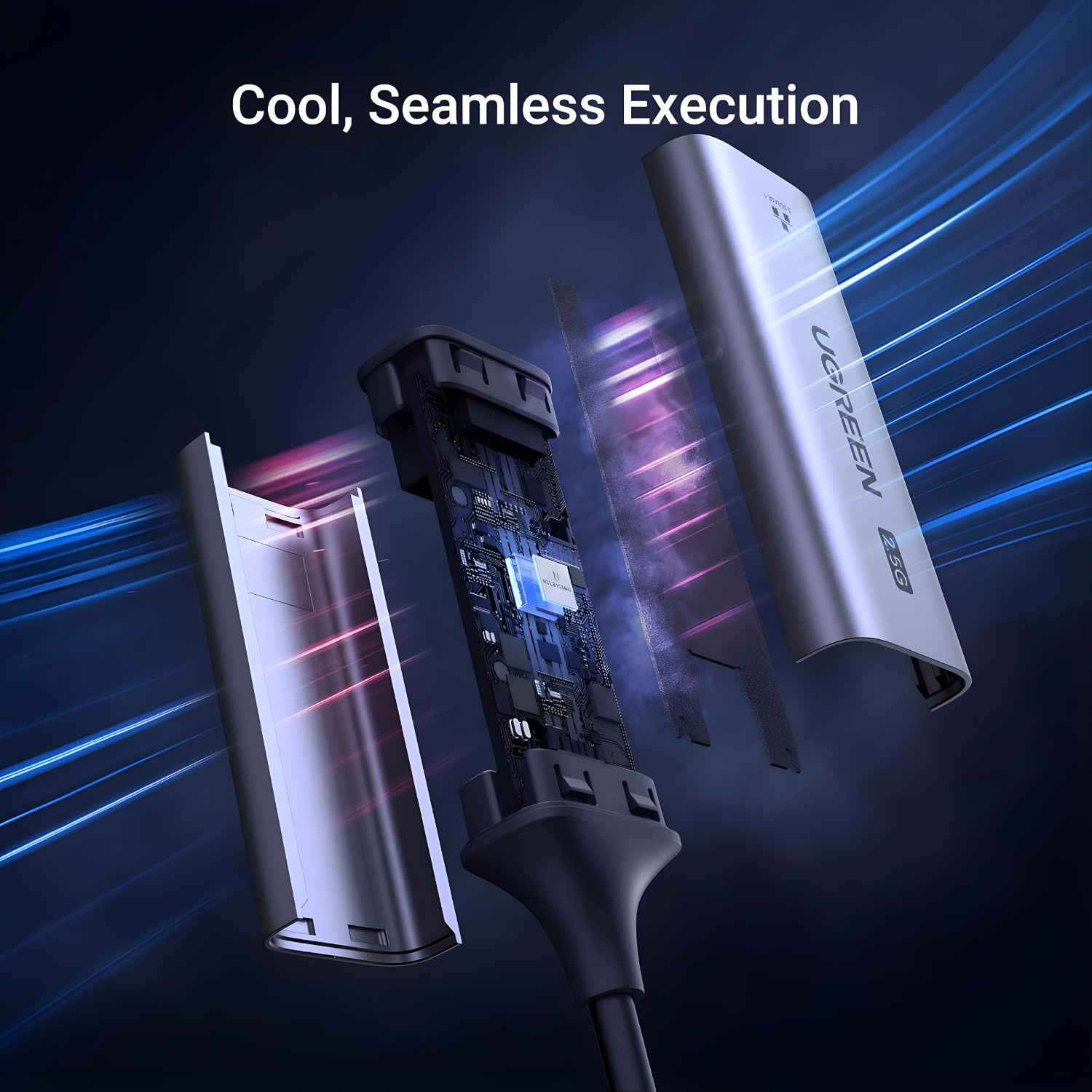 محول UGREEN USB-C إلى Ethernet بسرعة 2.5G