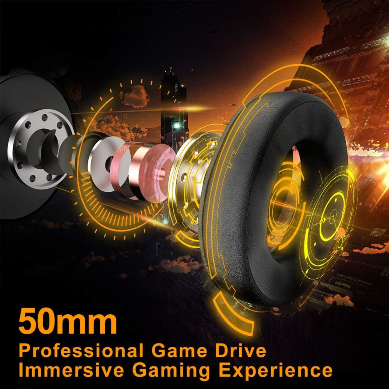 سماعة الألعاب Znines T1 – صوت محيطي واقعي وراحة فائقة