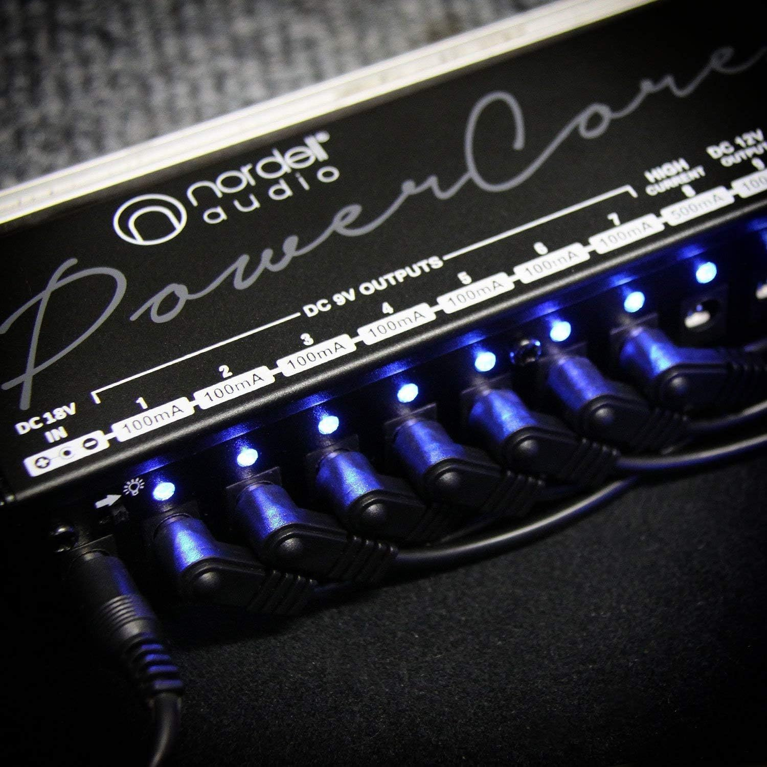 وحدة تزويد الطاقة المعزولة من Nordell – 10 مخارج لتشغيل دواسات الجيتار (9/12/18V) وحدة Nordell Original Premium Power Supply