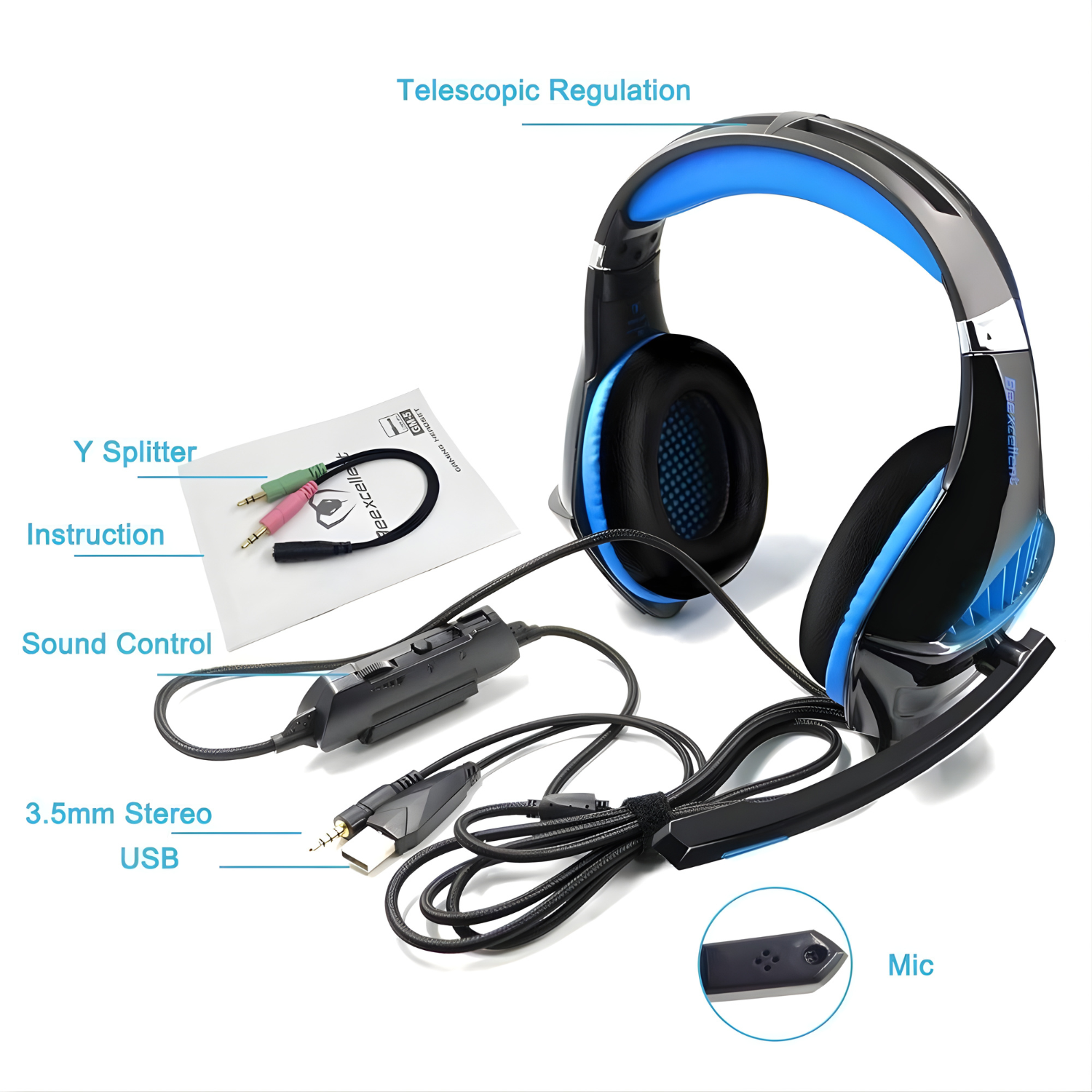سماعة الألعاب Beexcellent GM-5 Professional Gaming Headset