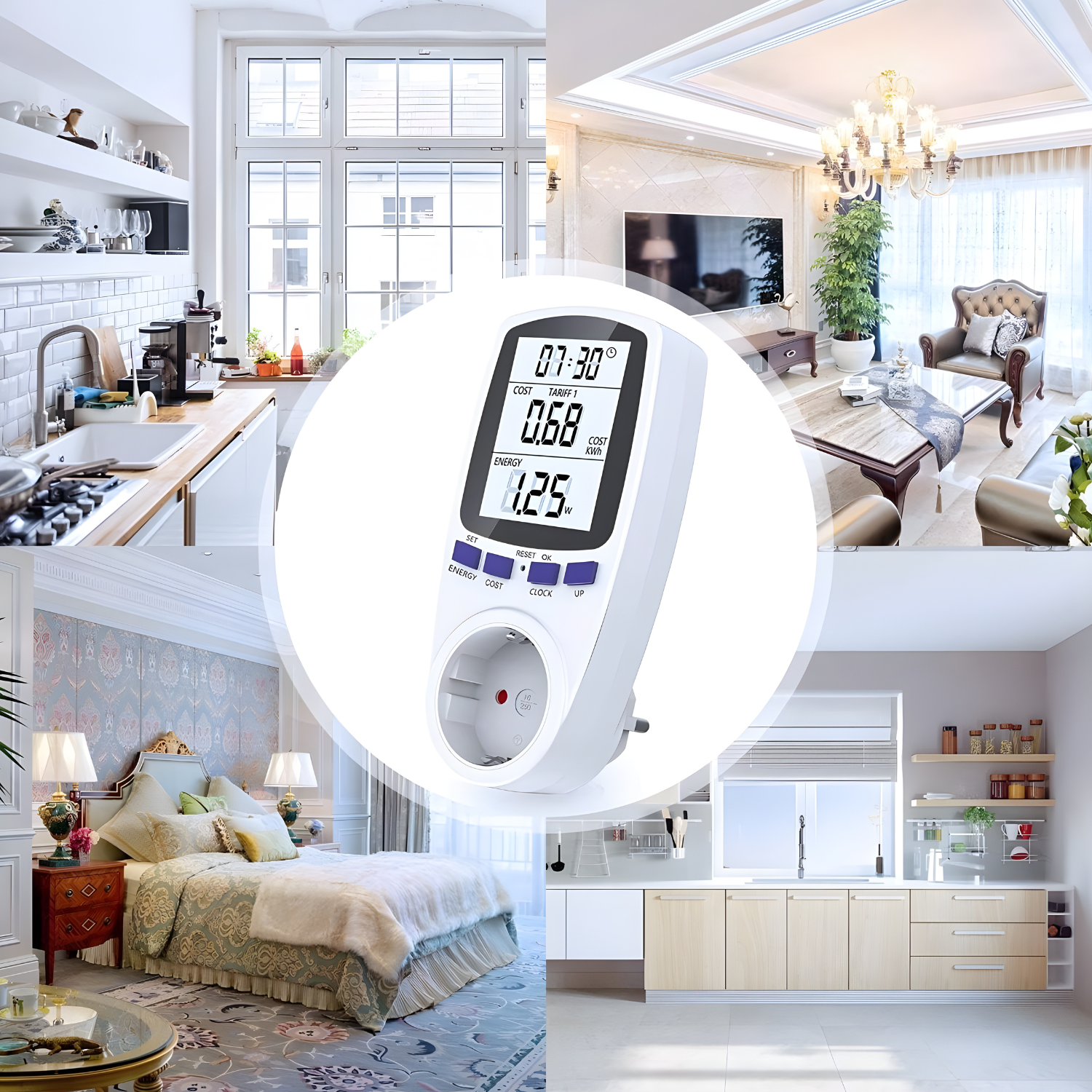 جهاز قياس استهلاك الكهرباء – BMK Energy Meter (3680W)