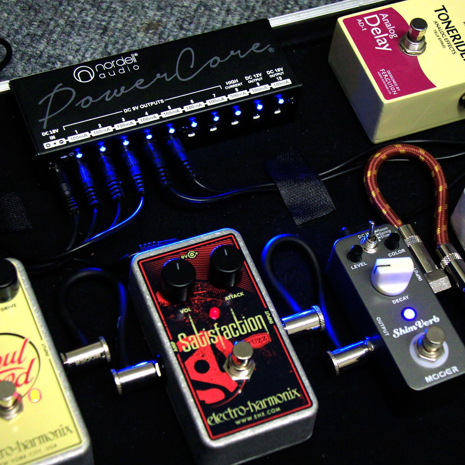 وحدة تزويد الطاقة المعزولة من Nordell – 10 مخارج لتشغيل دواسات الجيتار (9/12/18V) وحدة Nordell Original Premium Power Supply