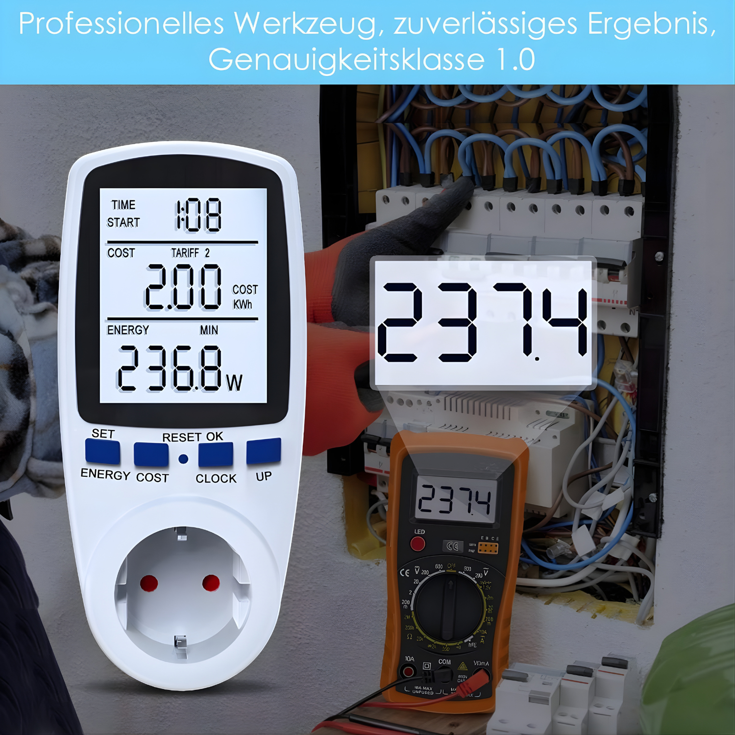 جهاز قياس استهلاك الكهرباء – BMK Energy Meter (3680W)