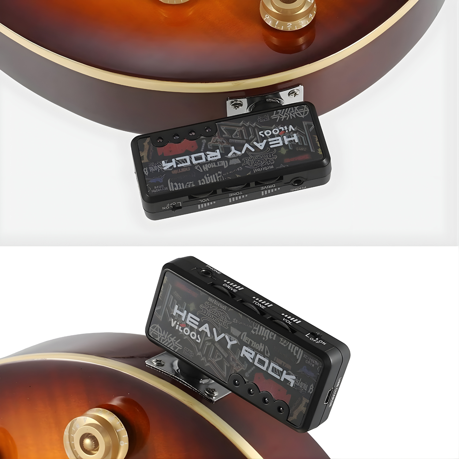 Amplifier سماعة جيتار كهربائي Btuty – مضخم صوت محمول للهيفي روك مع مقبس سماعة