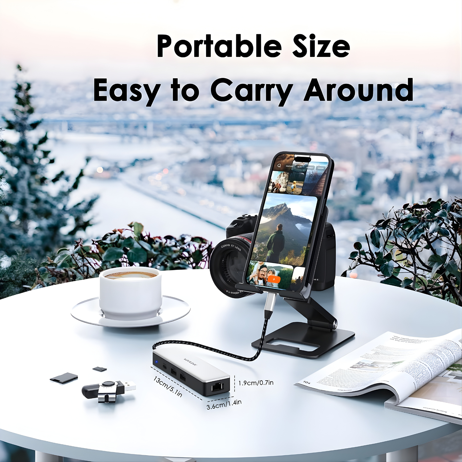 محوّل شبكة وUSB Hub بسرعة 10Gbps Wavlink USB-C to Ethernet 2.5G –