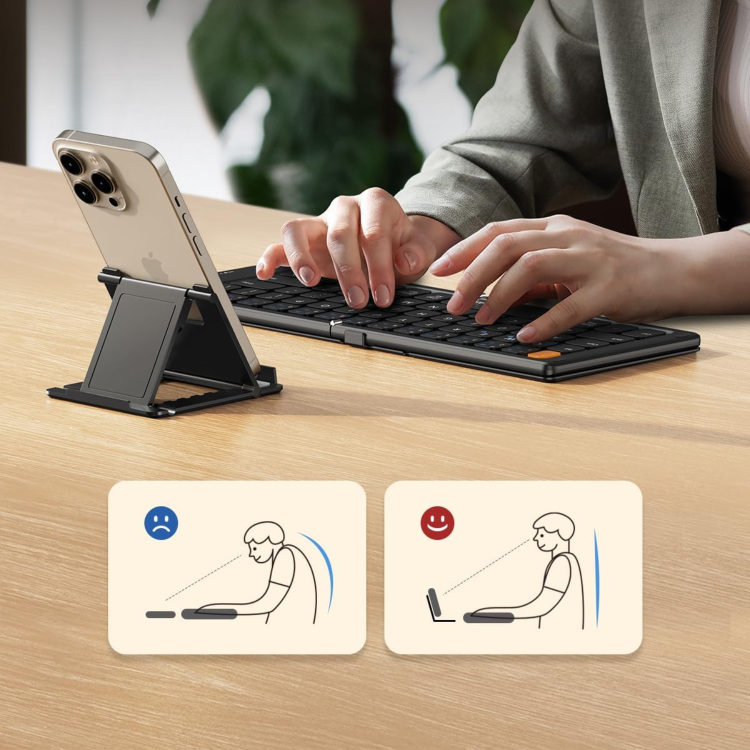 كيبورد محمول ProtoArc XK04 لوحة مفاتيح بروتو آرك قابلة للطي – صغيرة، محمولة، وعملية للسفركيبورد محمول ProtoArc XK04 لوحة مفاتيح بروتو آرك قابلة للطي – صغيرة، محمولة، وعملية للسفر