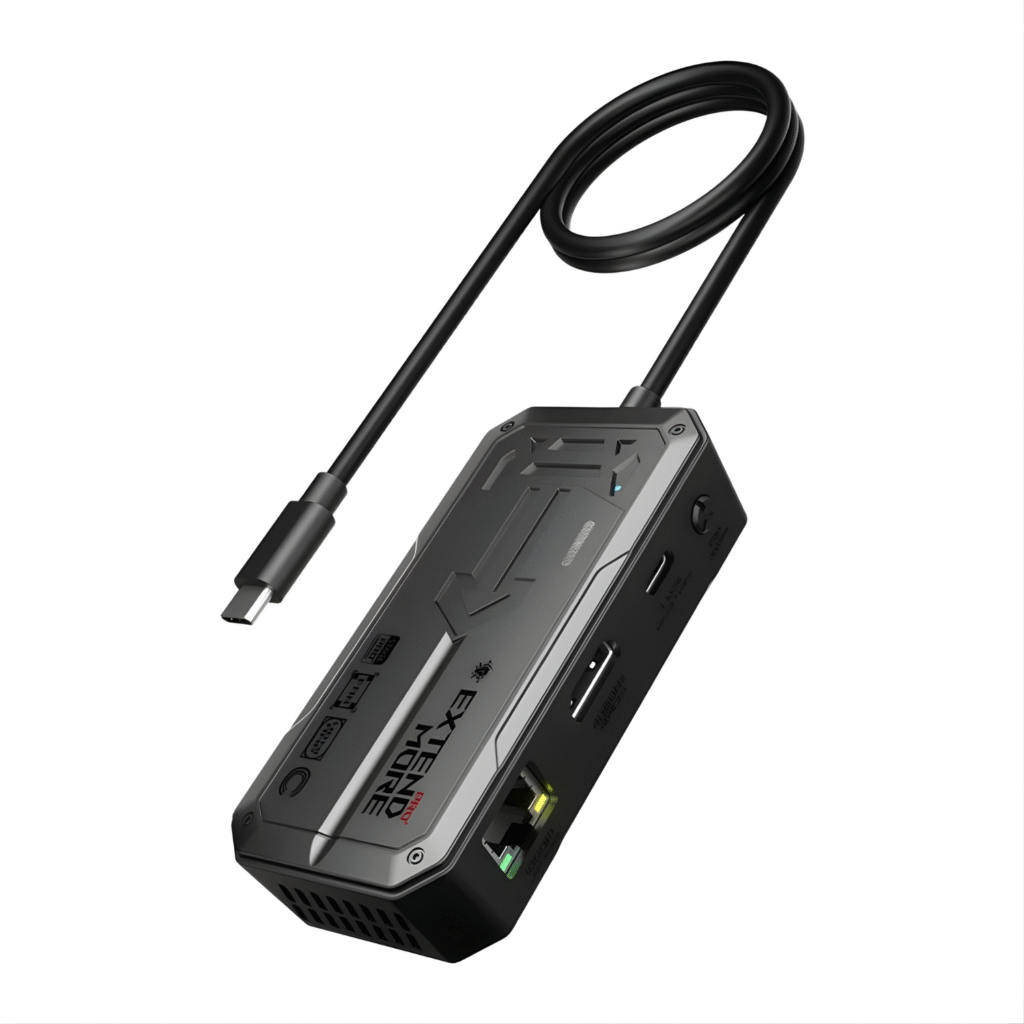 وصلة الألعاب والبث الشاملة Type-C مع HDMI + LAN + تبريد احترافي PLEXTONE GS1 PRO 6in1 |