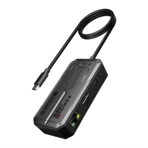 وصلة الألعاب والبث الشاملة Type-C مع HDMI + LAN + تبريد احترافي PLEXTONE GS1 PRO 6in1 |